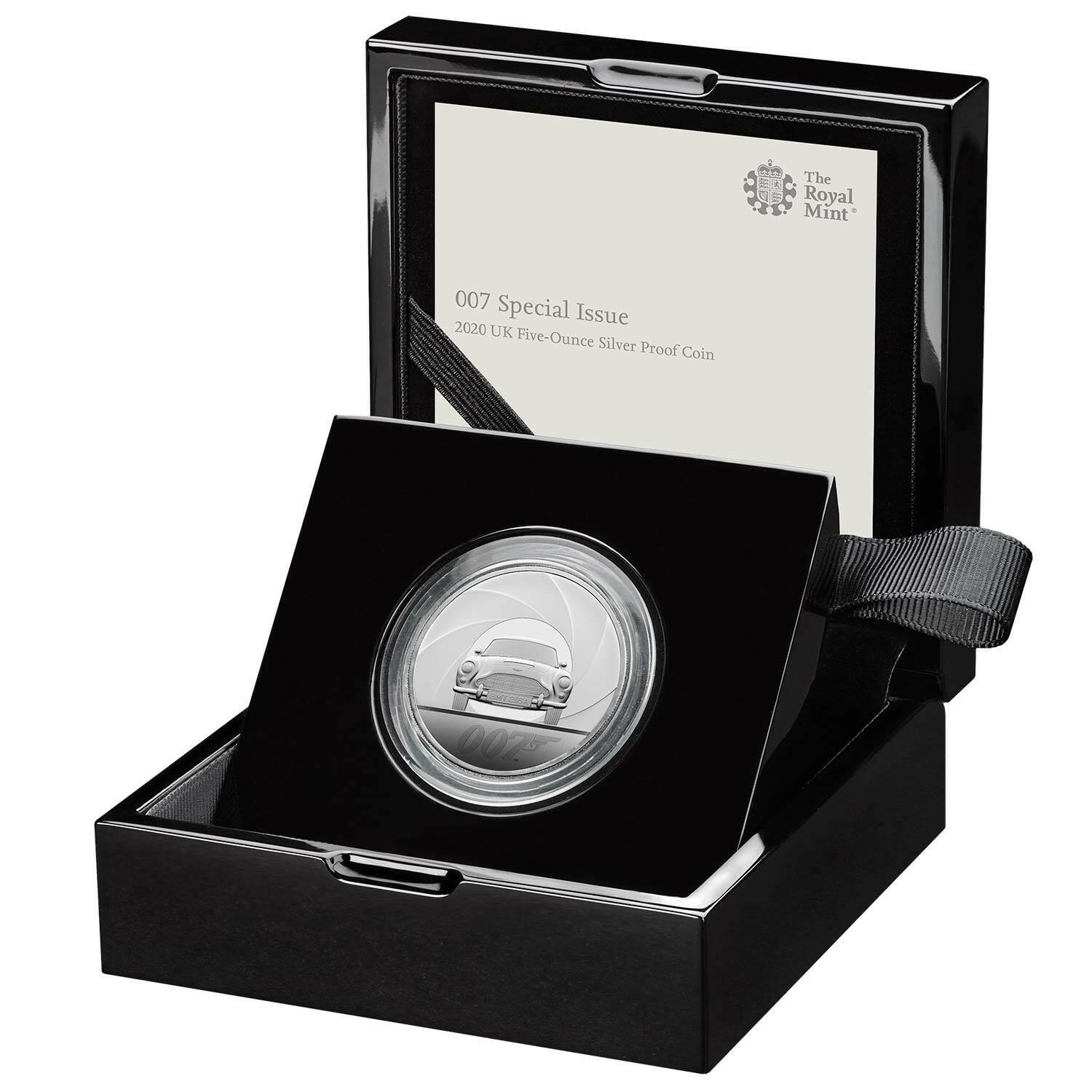 2020 Great Britain 5 oz Silver James Bond 007 Proof