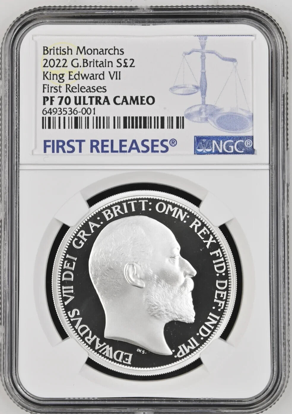 British Monarchs King Edward VII 2022 1oz Silver Proof NGC PF70 UC First Release