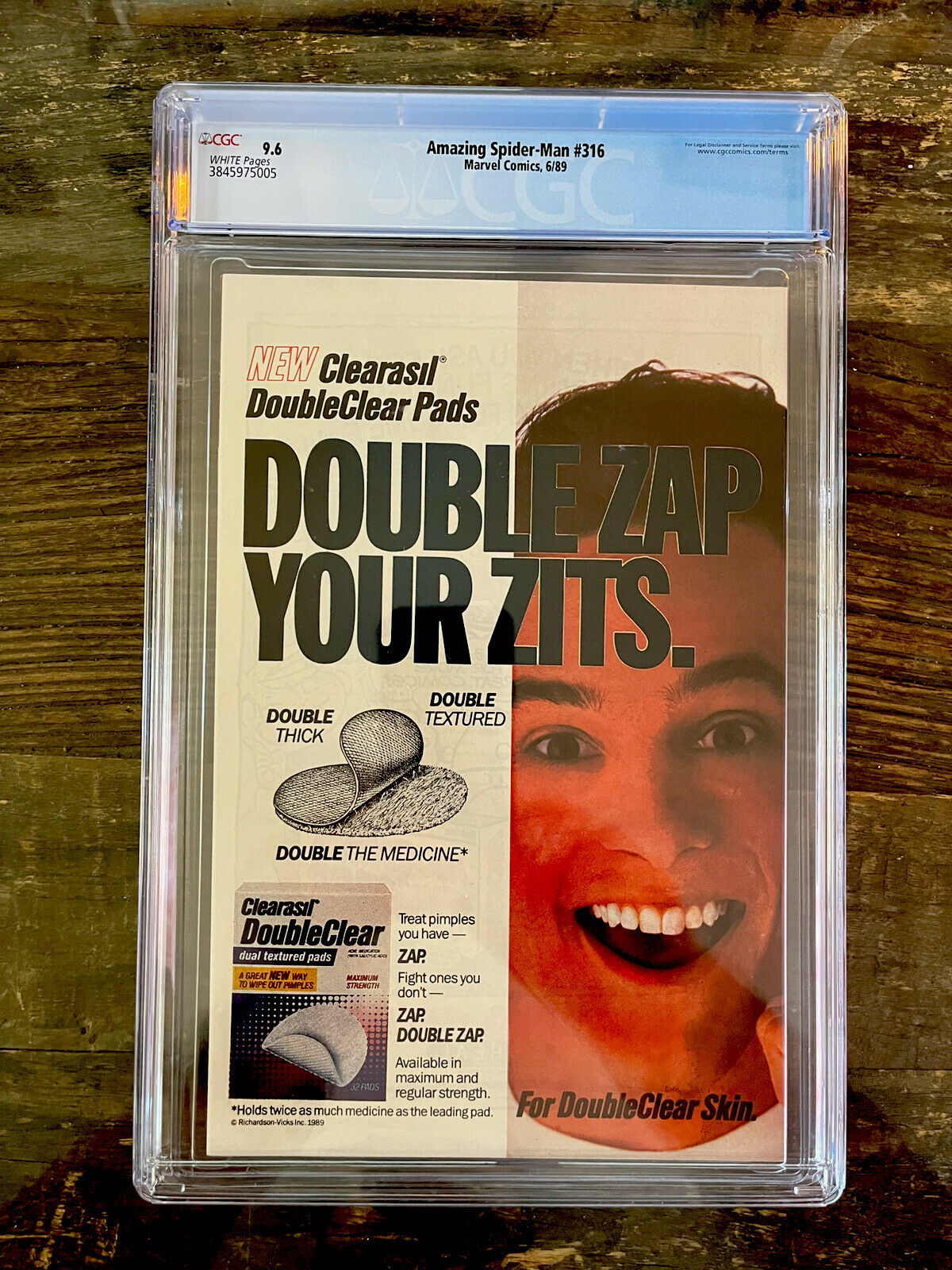 White Pages! Amazing Spider-Man #316 CGC 9.6 Venom & Black Cat appearance