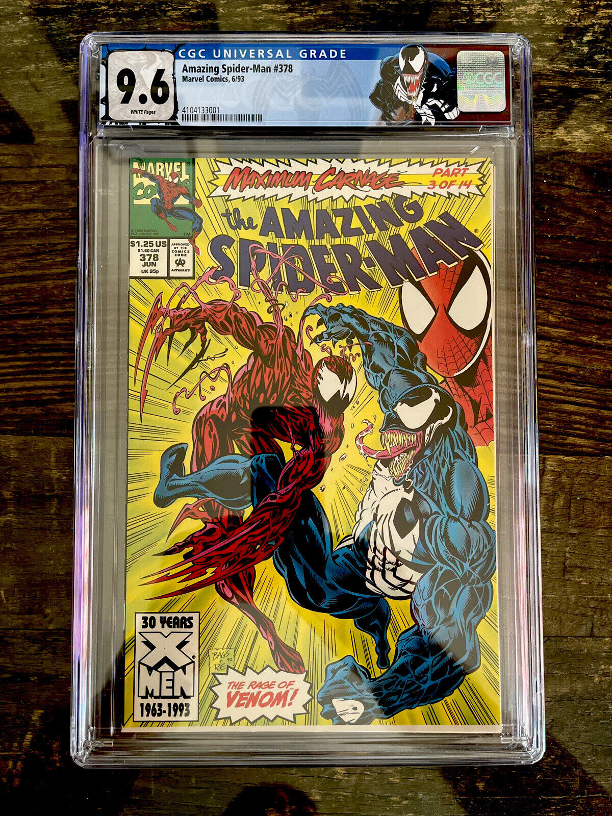New Custom Venom Label! Amazing Spider-Man #378 CGC 9.6 - Venom & Carnage