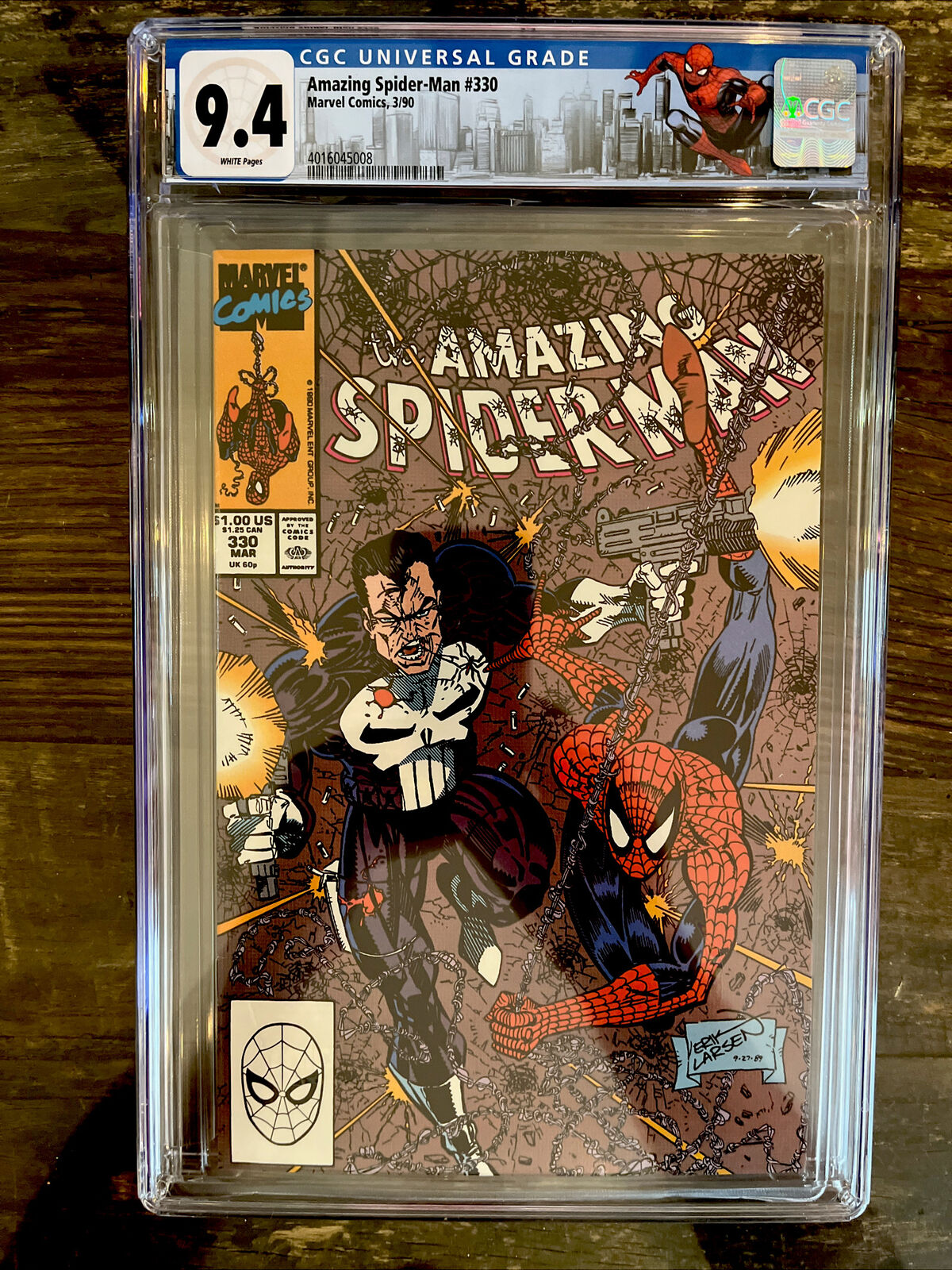 Custom Spider-Man Label - Amazing Spider-Man #330 CGC 9.4 - Punisher Appearance