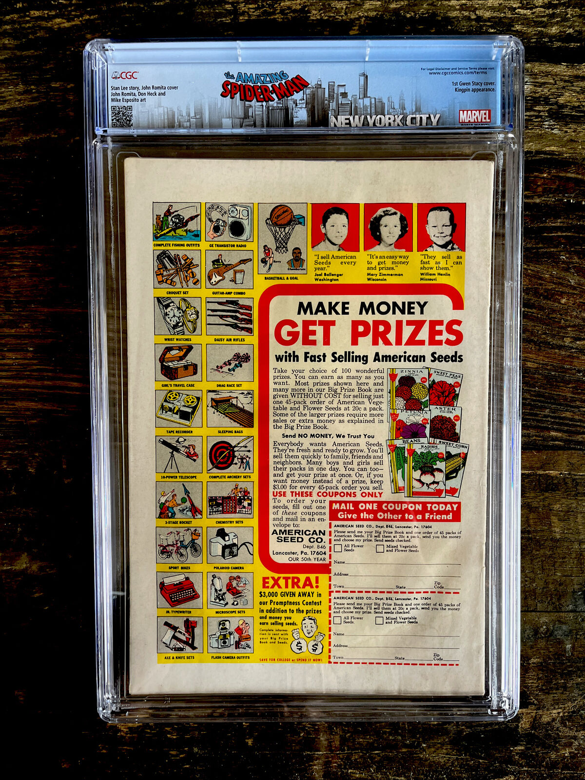 Amazing Spider-Man #61 CGC 3.5 - 1st Gwen Stacy Cover, Kingping