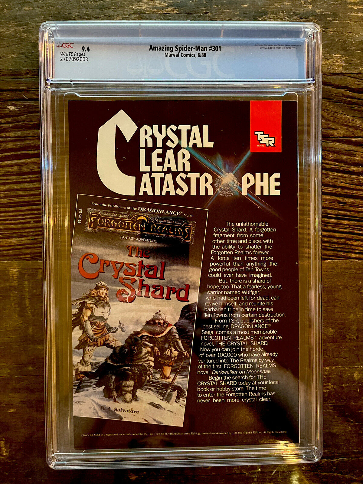 Newsstand! Amazing Spider-Man #301 CGC 9.4 - Appearance of Silver Sable