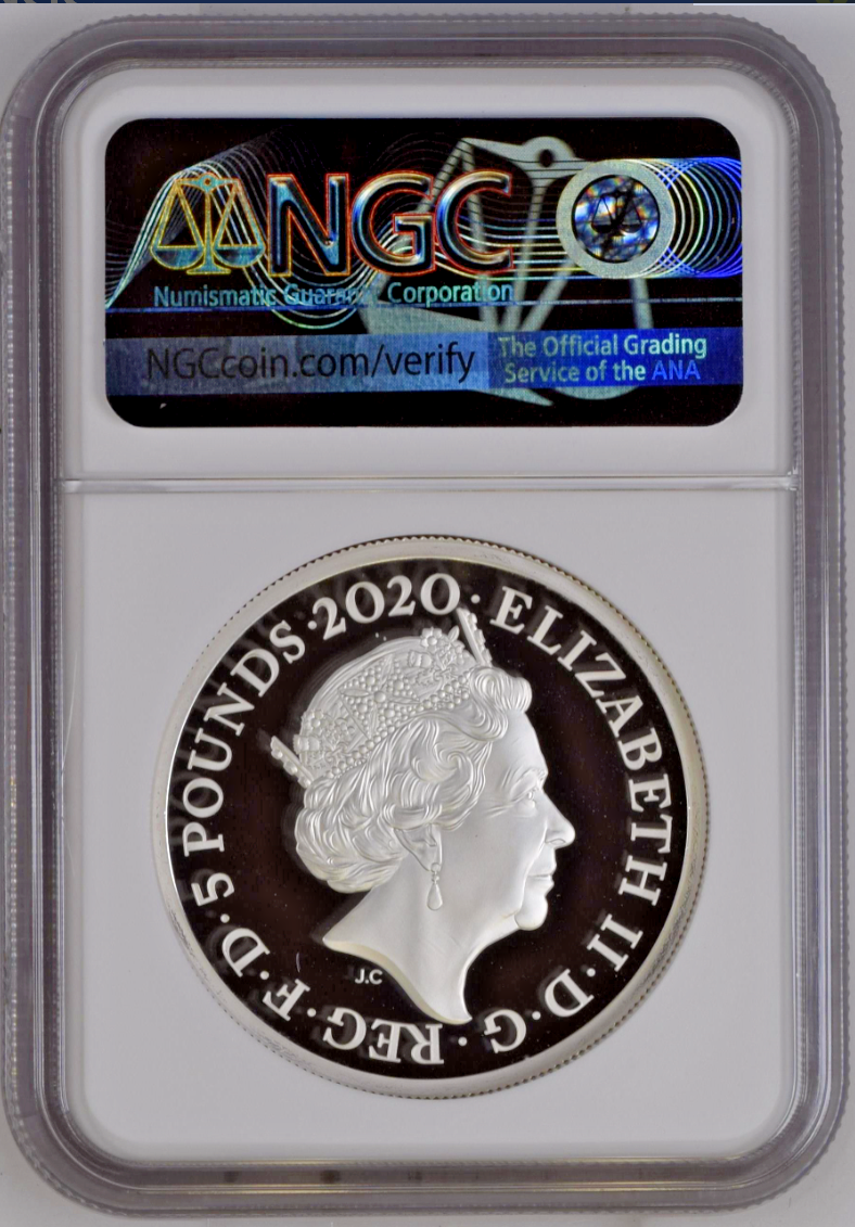 2020 G.Britain Bond, James Bond 2 oz Silver Proof NGC PF69 Ultra Cameo