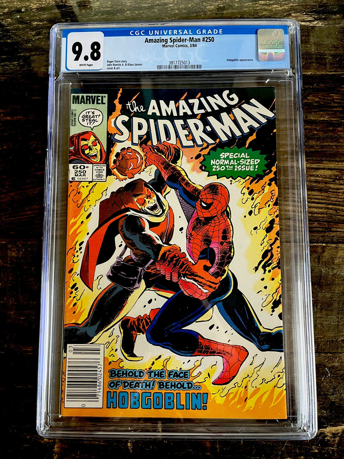 White Pages Newsstand! Amazing Spider-Man #250 CGC 9.8 Hobgoblin Appearance