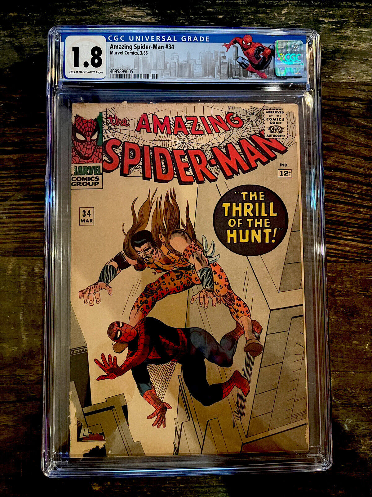 Spider-man Label! Amazing Spider-Man #34 CGC 1.8 - Kraven