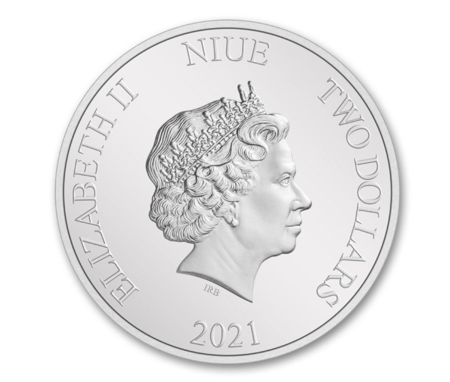 2021 Niue $2 1-oz Silver Star Wars Mandalorian Cara Dune Colorized Gem Proof