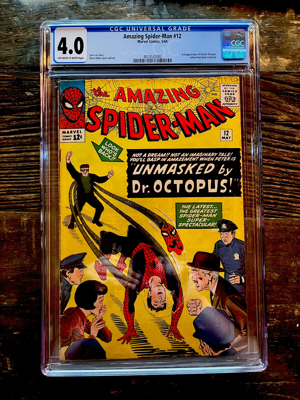 Amazing Spider-Man #12 CGC 4.0 - 3rd Appearance Doctor Octopus!