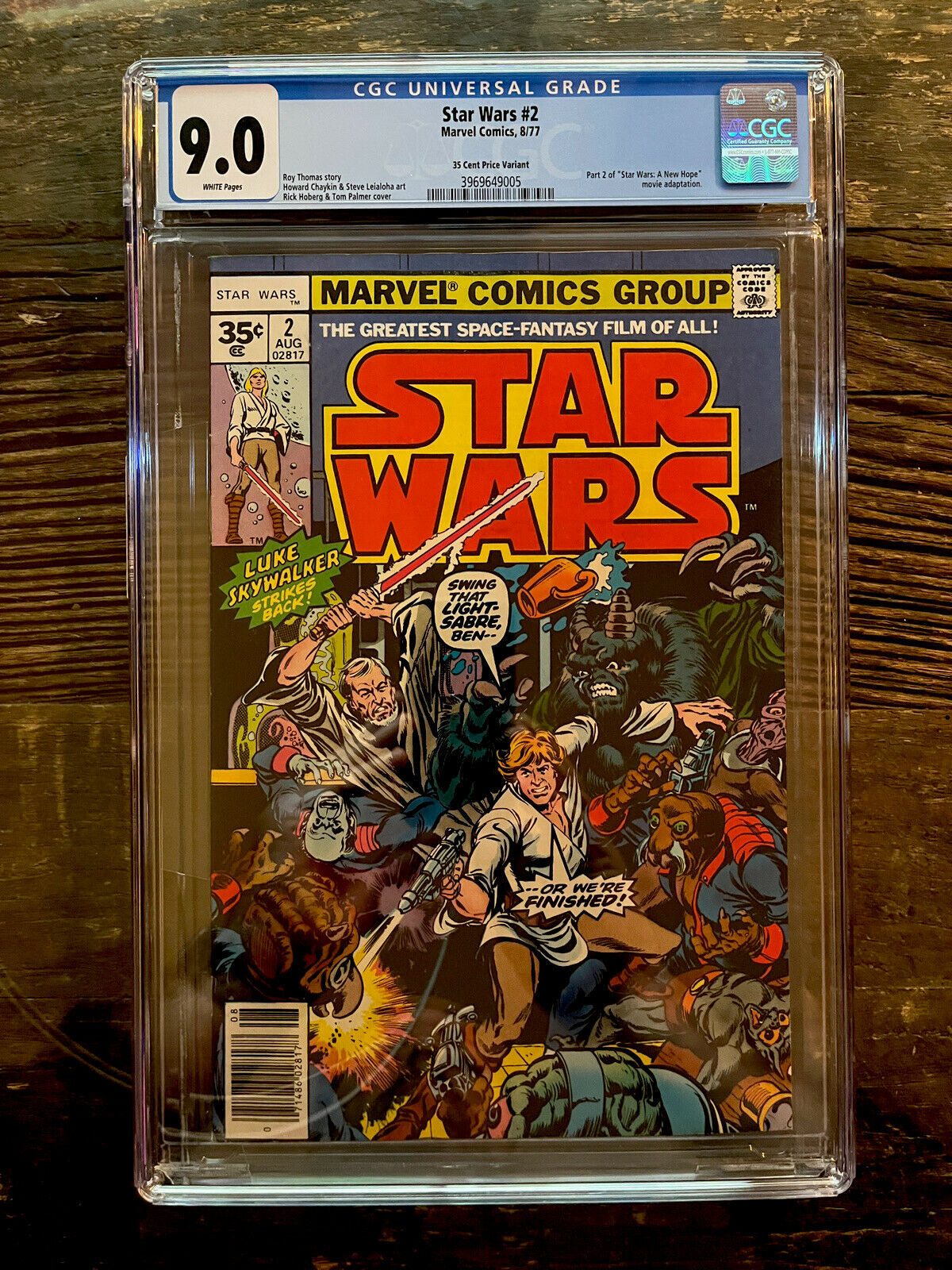Rare 35 Cent Variant! Star Wars #2 CGC 9.0 WP - 1st Appearance Obi-Wan Kenobi