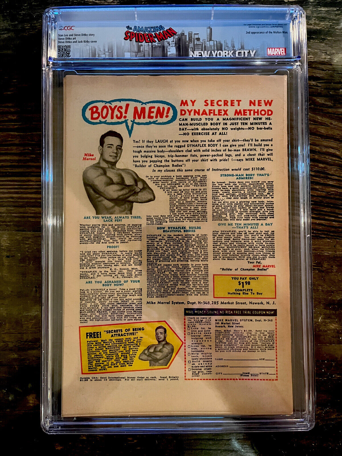 Spider-man Label! Amazing Spider-Man #35 CGC 5.5 - 2nd Appearance of Molton Man