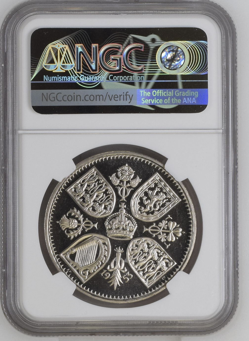 Rare Cameo! 1953 Great Britain Proof Crown NGC PF66 Cameo Coronation