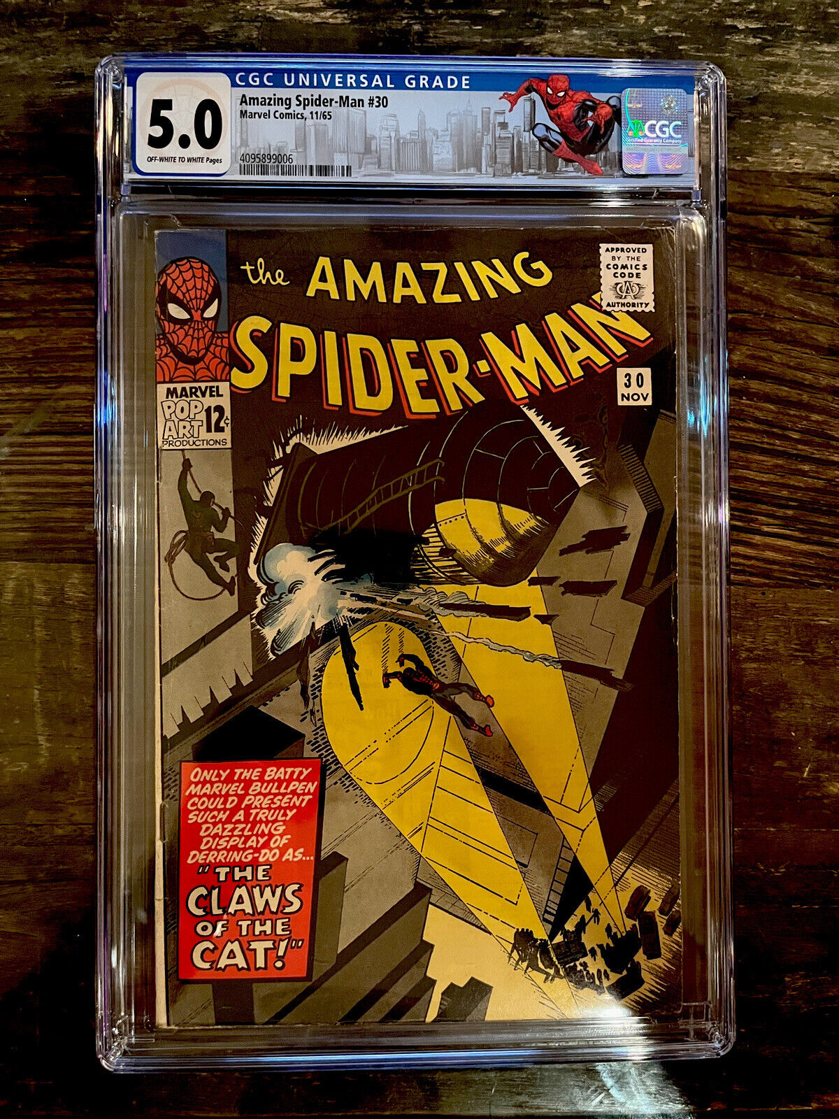 Spider-man Label! Amazing Spider-Man #30 CGC 5.0 - 1st Appearance Cat Burglar