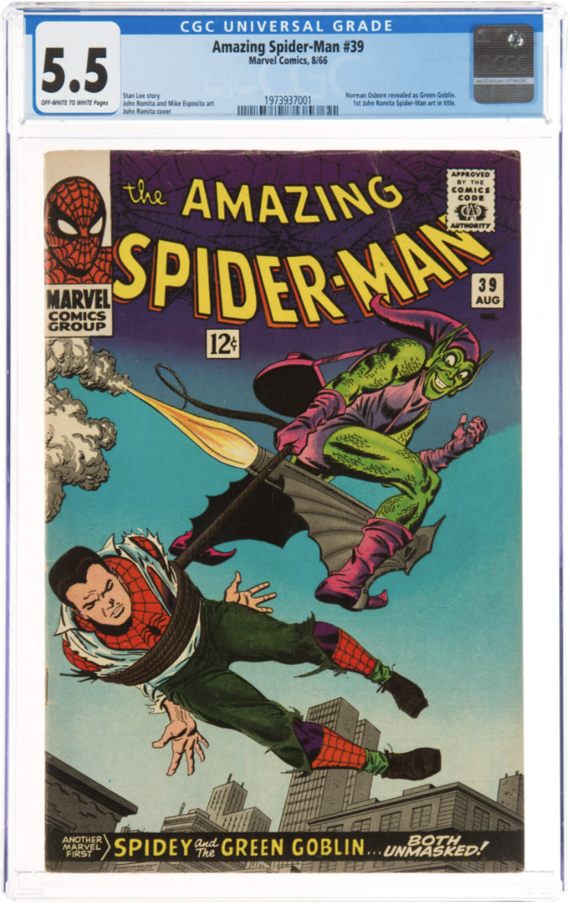 Amazing Spider-Man #39 CGC 5.5 Off White to White Pages