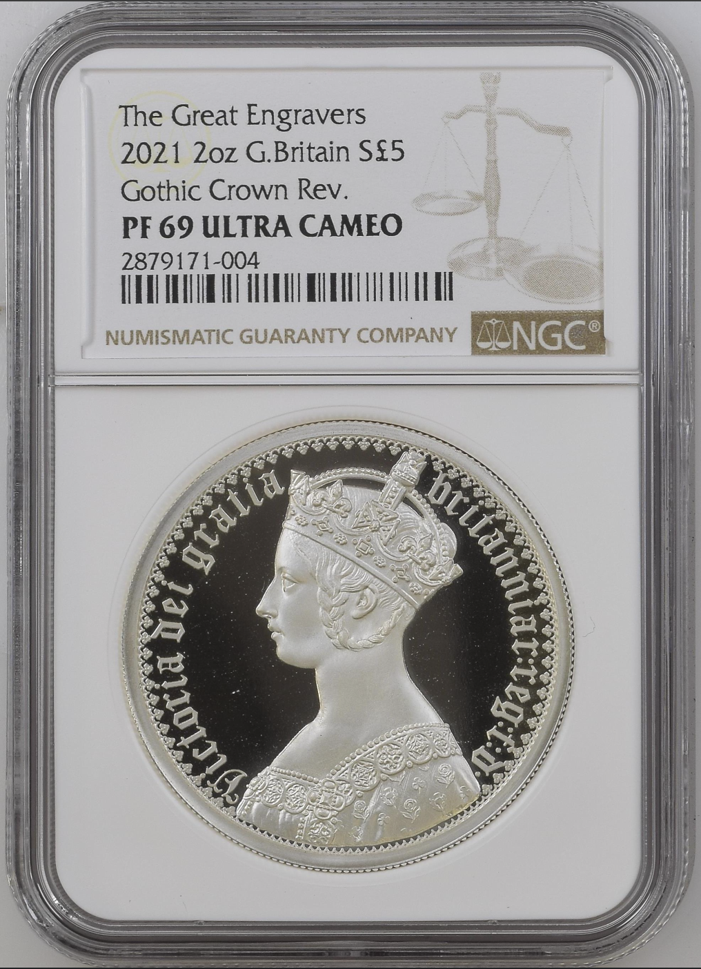 2021 Gothic Crown Portrait 2 oz Silver Proof NGC PF69 UC