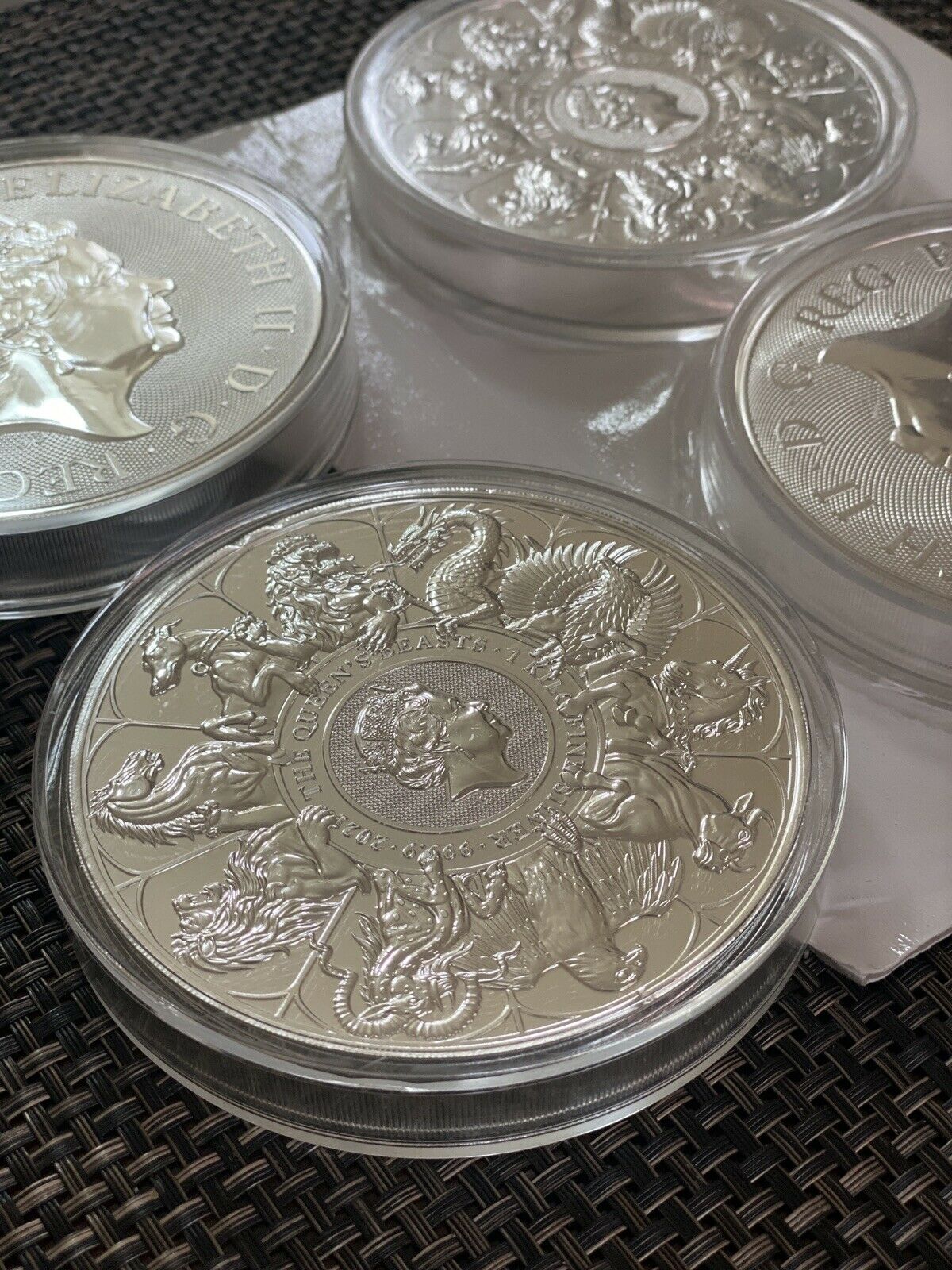 In Stock! The Queen's Beasts 2021 Kilo Silver Bullion Coin (Sold Out at Mint)