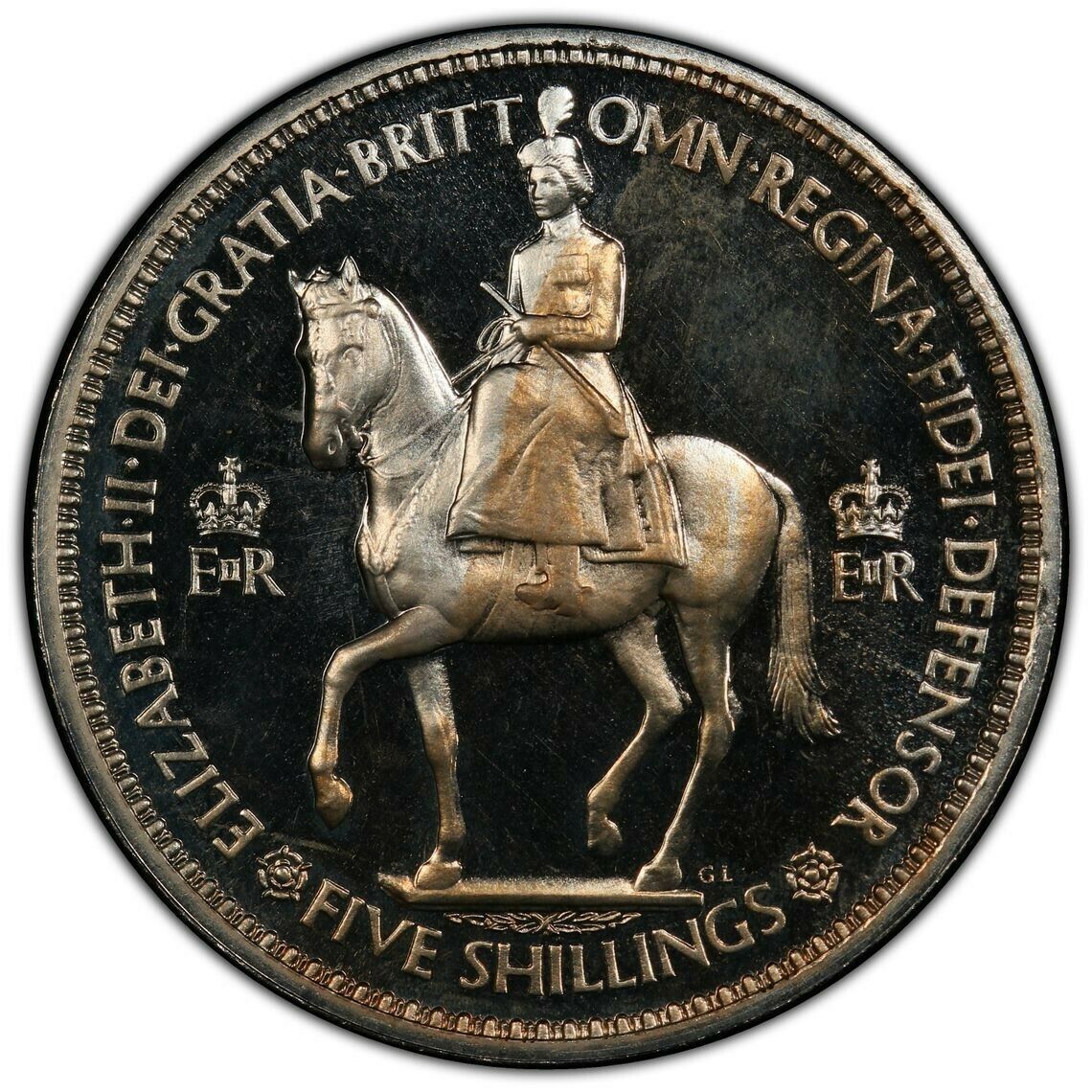 Rare Cameo! 1953 Great Britain Proof Crown PCGS PR65CAM Coronation S-4136