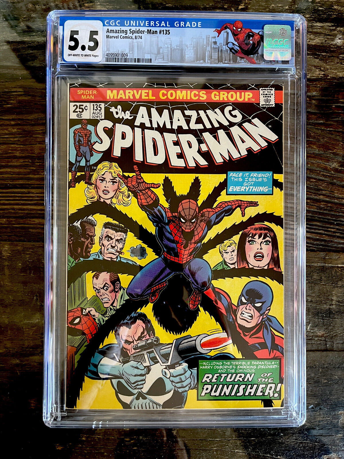 Amazing Spider-Man #135 CGC 5.5 - 2nd Punisher