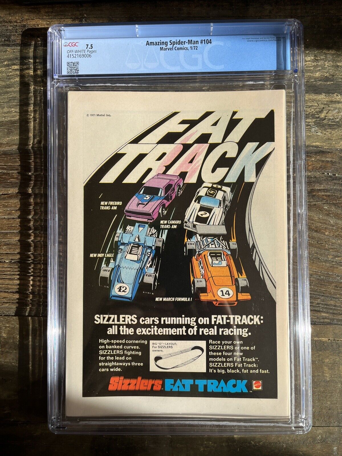 Amazing Spider-Man #104 CGC 7.5 Ka-Zar, Zabu, Gog, Kraven Appear