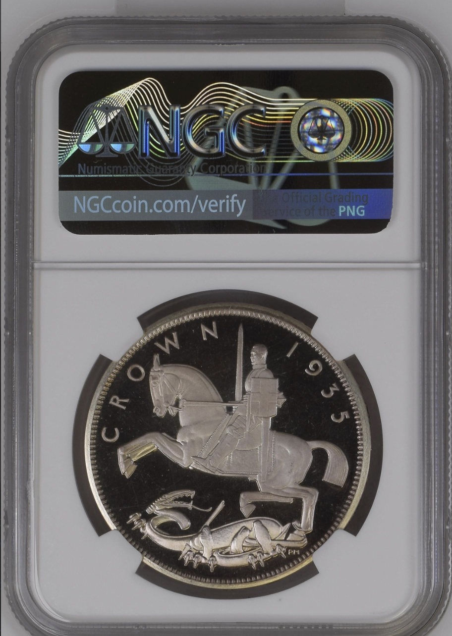 1935 King Edward VII Crown Jubilee Proof Silver Coin NGC PF65 Ultra Cameo