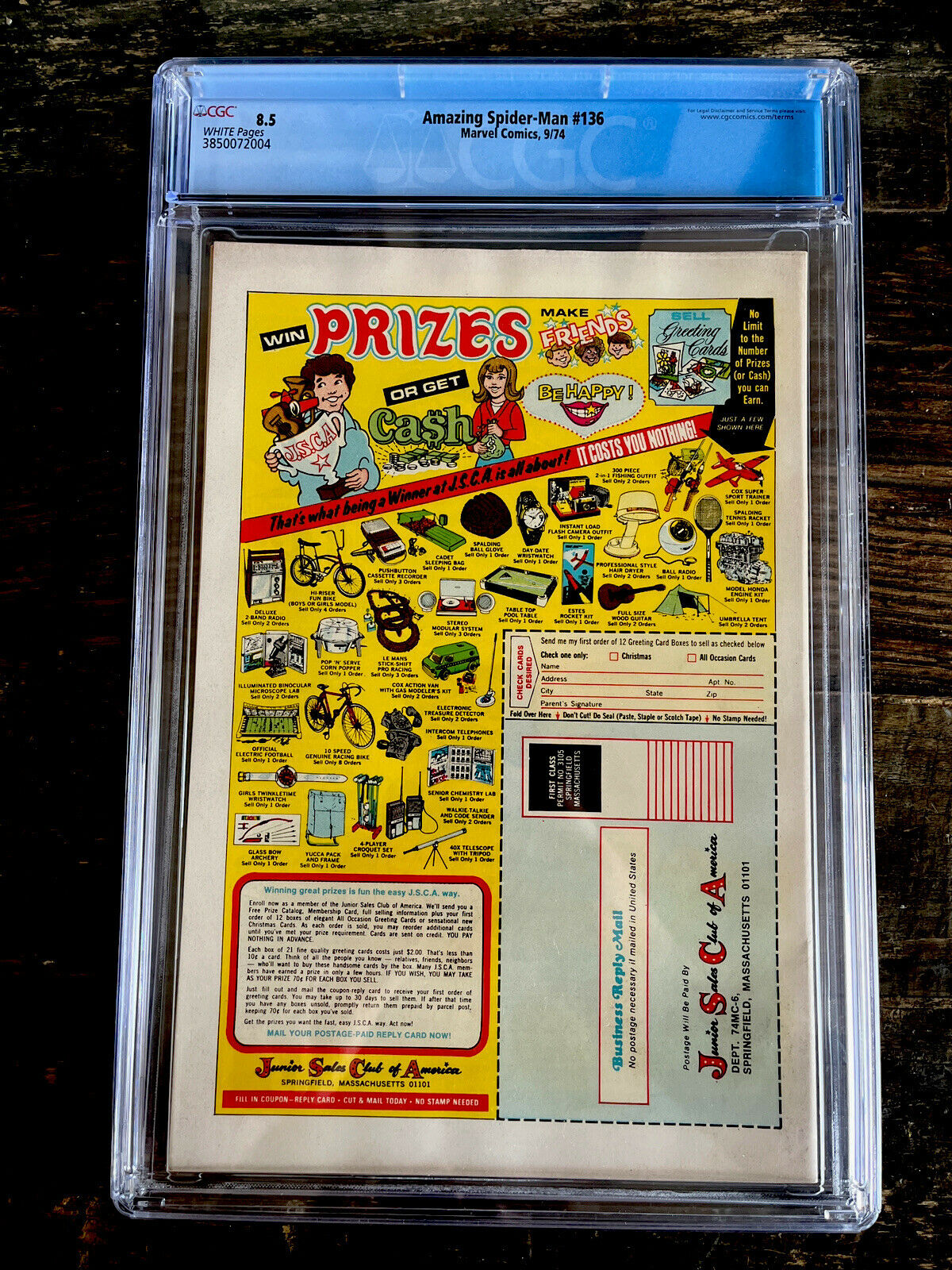 White Pages! Amazing Spider-Man #136 CGC 8.5 - 1st Harry Osborn as Green Goblin