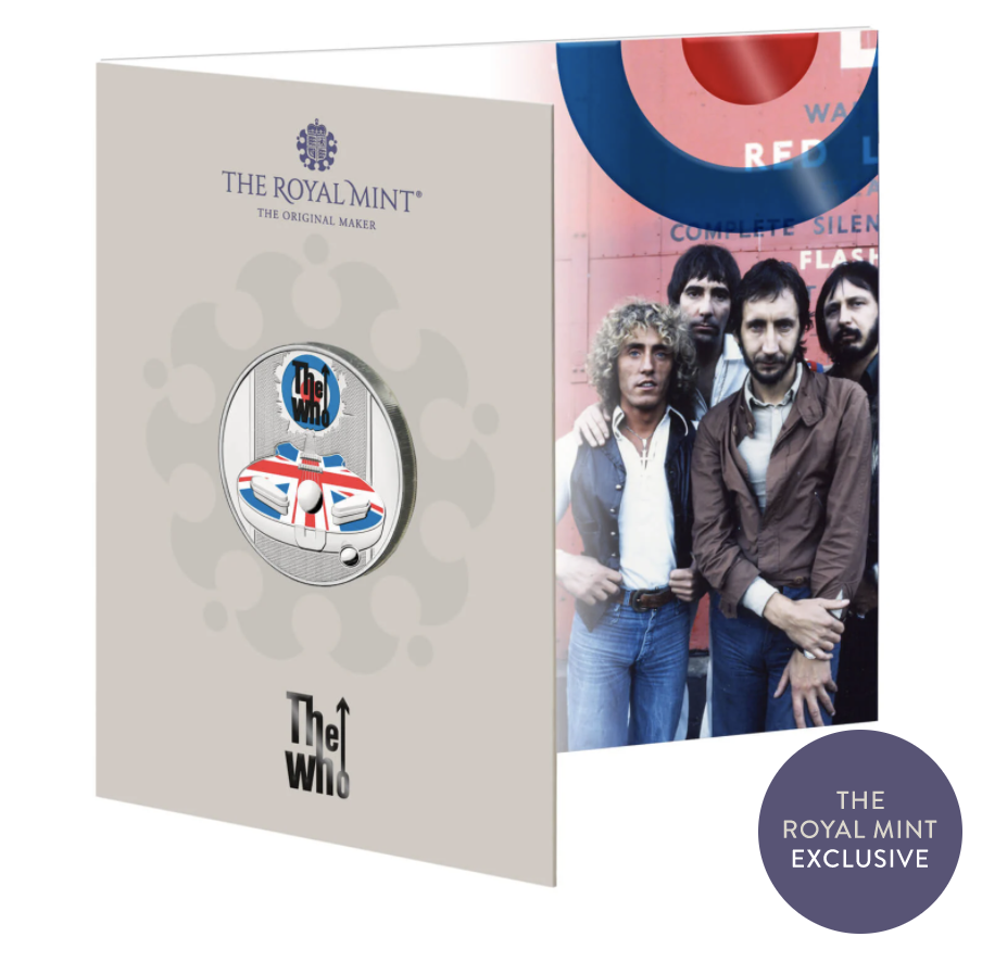 The Who 2021 UK £5 Brilliant Uncirculated Coloured Coin