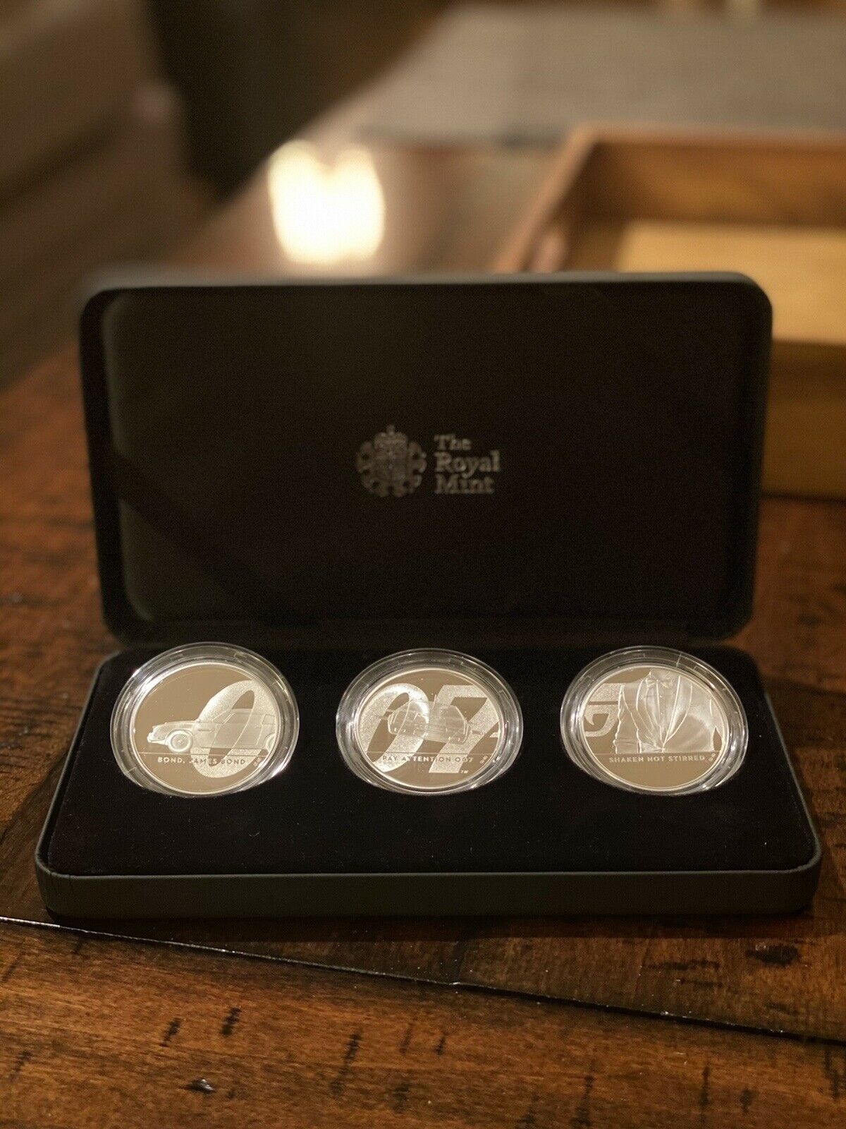 James Bond 2020 UK One Ounce Silver Proof – 3 Coin Series