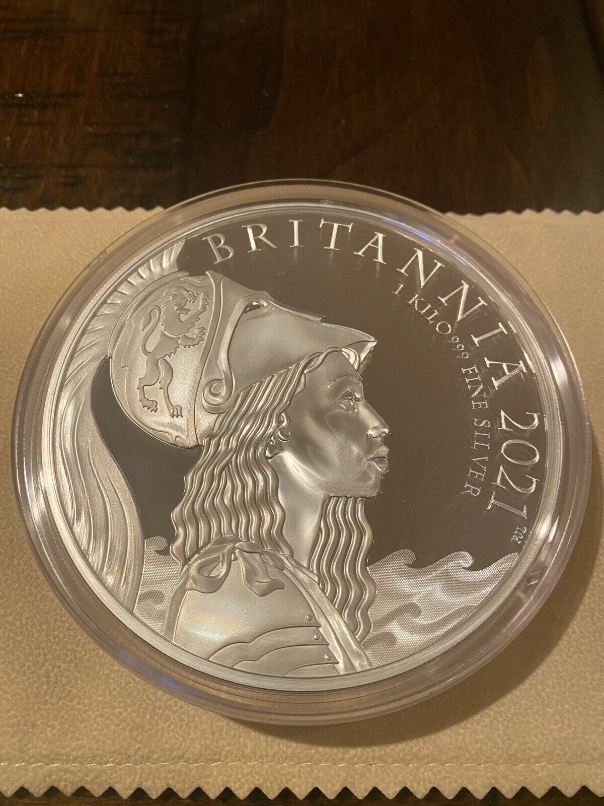 First Strike Serial #3! Britannia 2021 UK Premium Exclusive Silver Kilo Coin