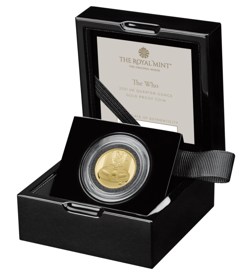The Who 2021 UK Quarter-Ounce Gold Proof Coin - Limited Edition 1000