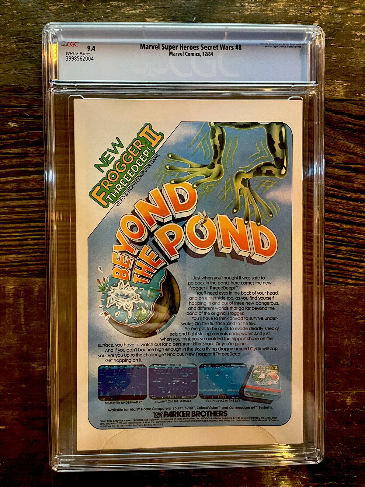 White Pages! Marvel Secret Wars #8 CGC 9.4 - Origin of the symbiote Venom