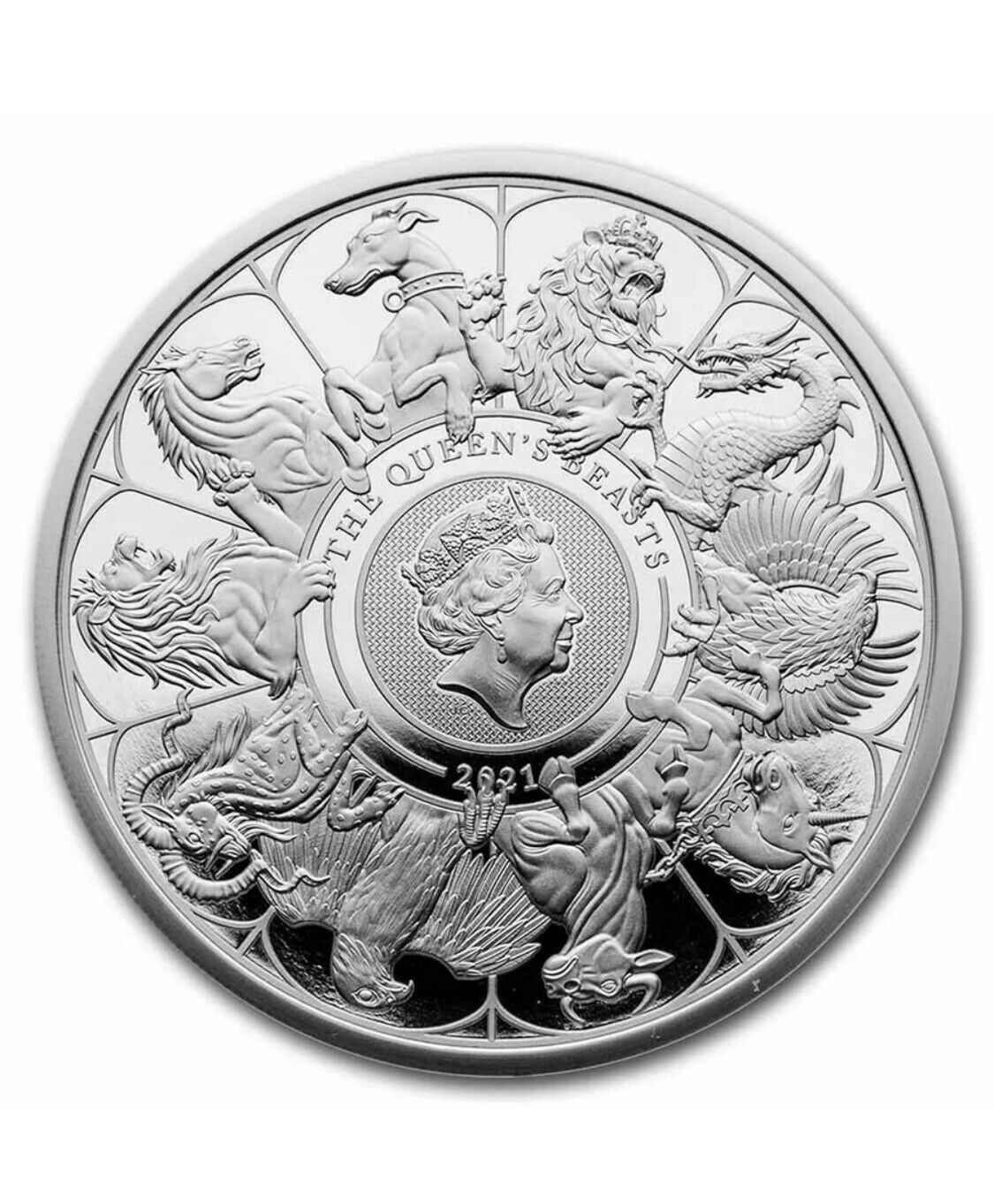 2021 GB 1 oz Silver Queen's Beasts Collector Proof (w/Box & COA)