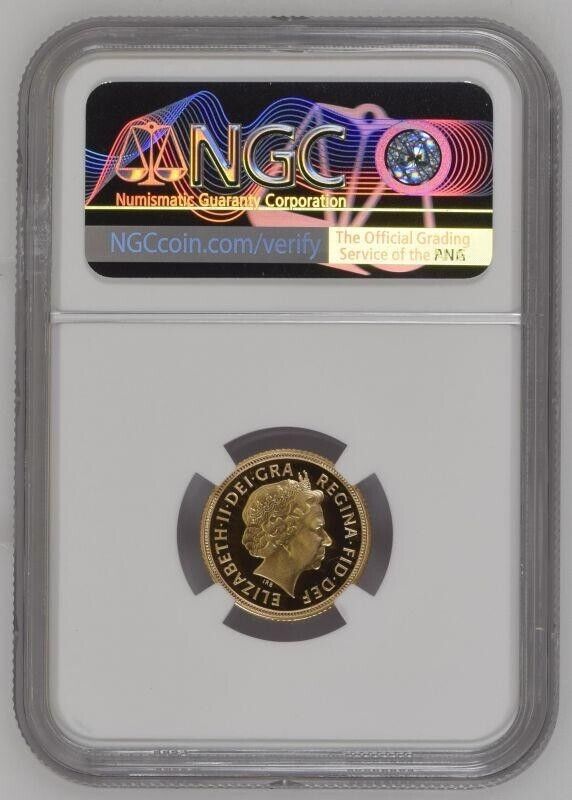 2005 Gold Half-Sovereign Reworked St. George Proof NGC PF 70 ULTRA CAMEO