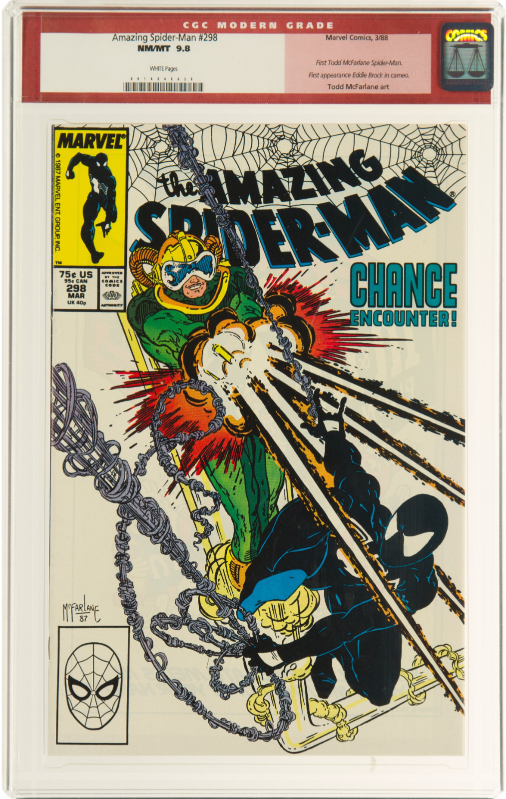 Rare White Pages! Amazing Spider-Man #298 CGC 9.8 First Eddie Brock, aka Venom!