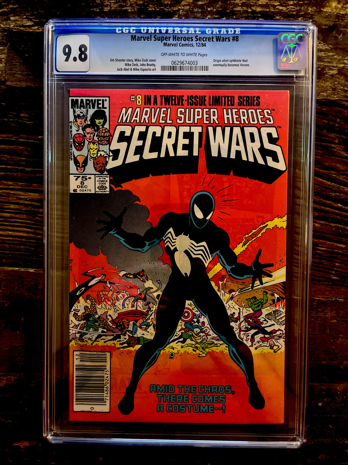 Newsstand! Marvel Secret Wars #8 CGC 9.8 - Origin Black Costume