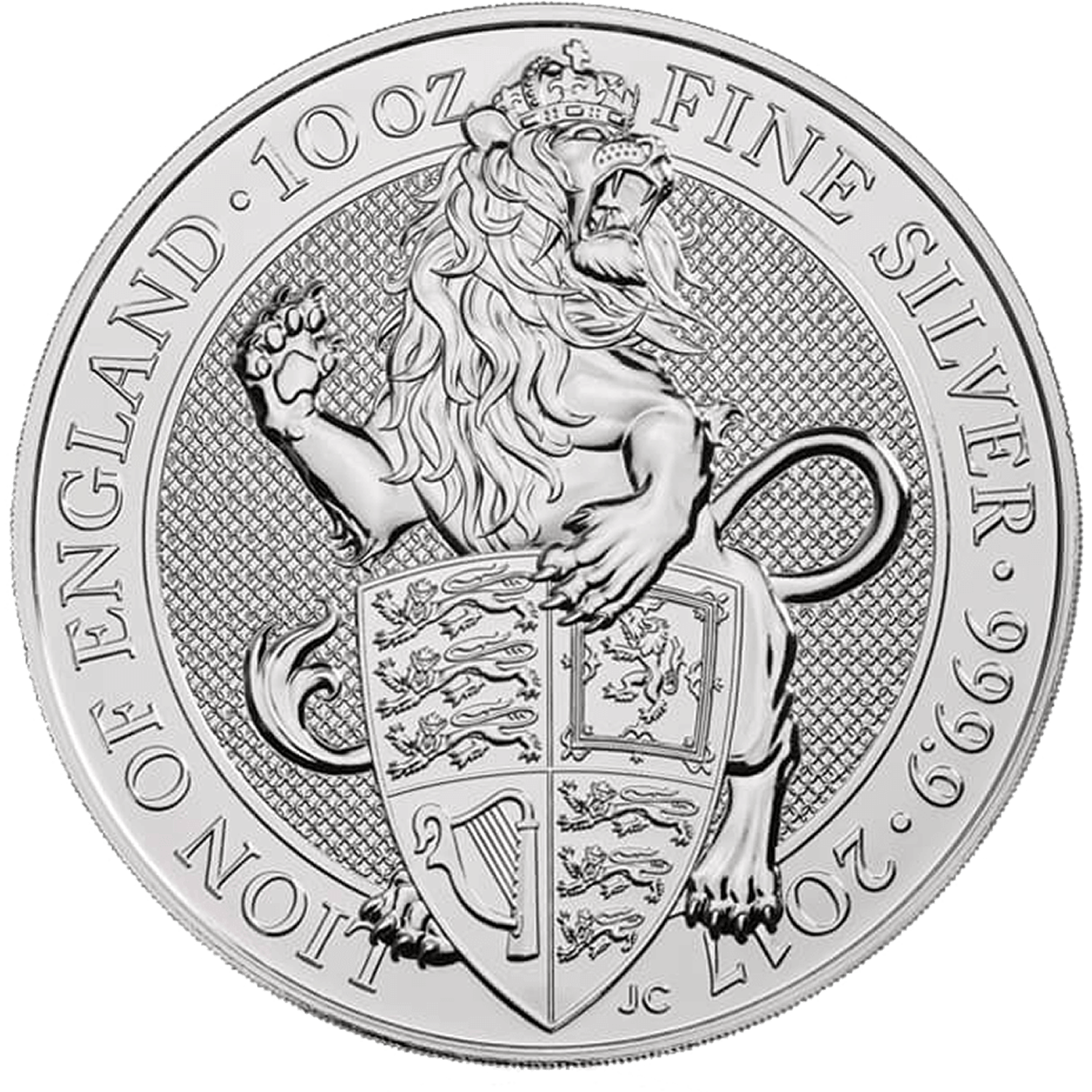 2017 GB 10 oz Silver Queen's Beasts Lion of England - In Capsule