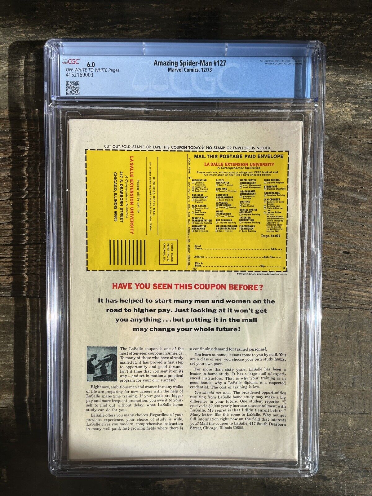 Amazing Spider-Man #127 CGC 6.0 - Vulture, Human Torch