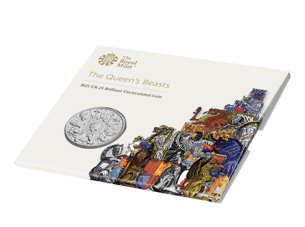 The Queen's Beasts Completer 2021 UK £5 Brilliant Uncirculated Coin