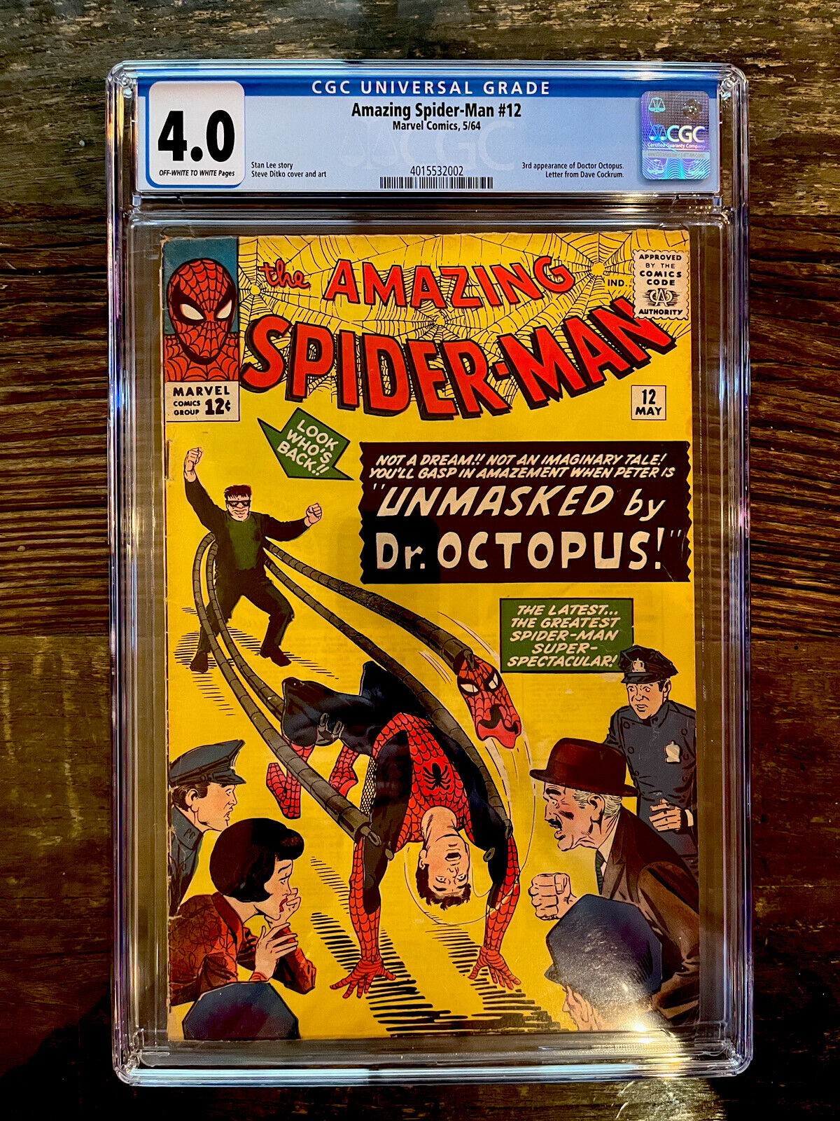 Amazing Spider-Man #12 CGC 4.0 - 3rd Appearance of Doctor Octopus