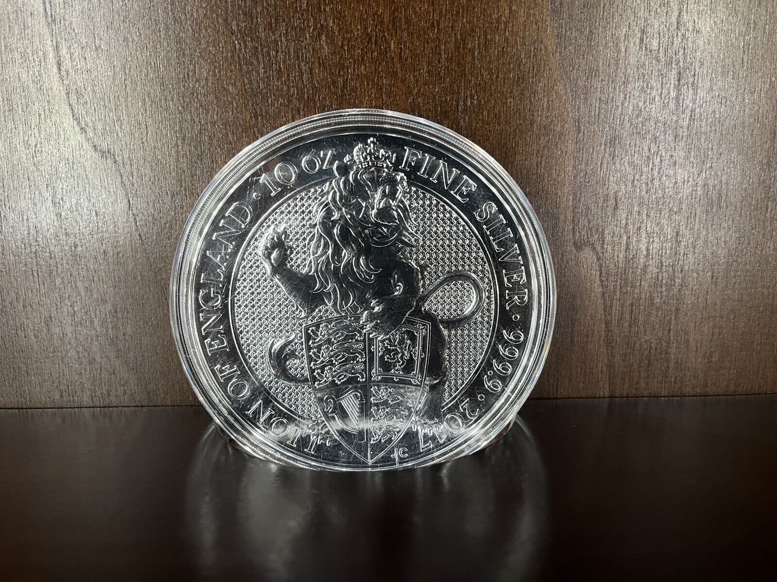 2017 GB 10 oz Silver Queen's Beasts Lion of England - In Capsule
