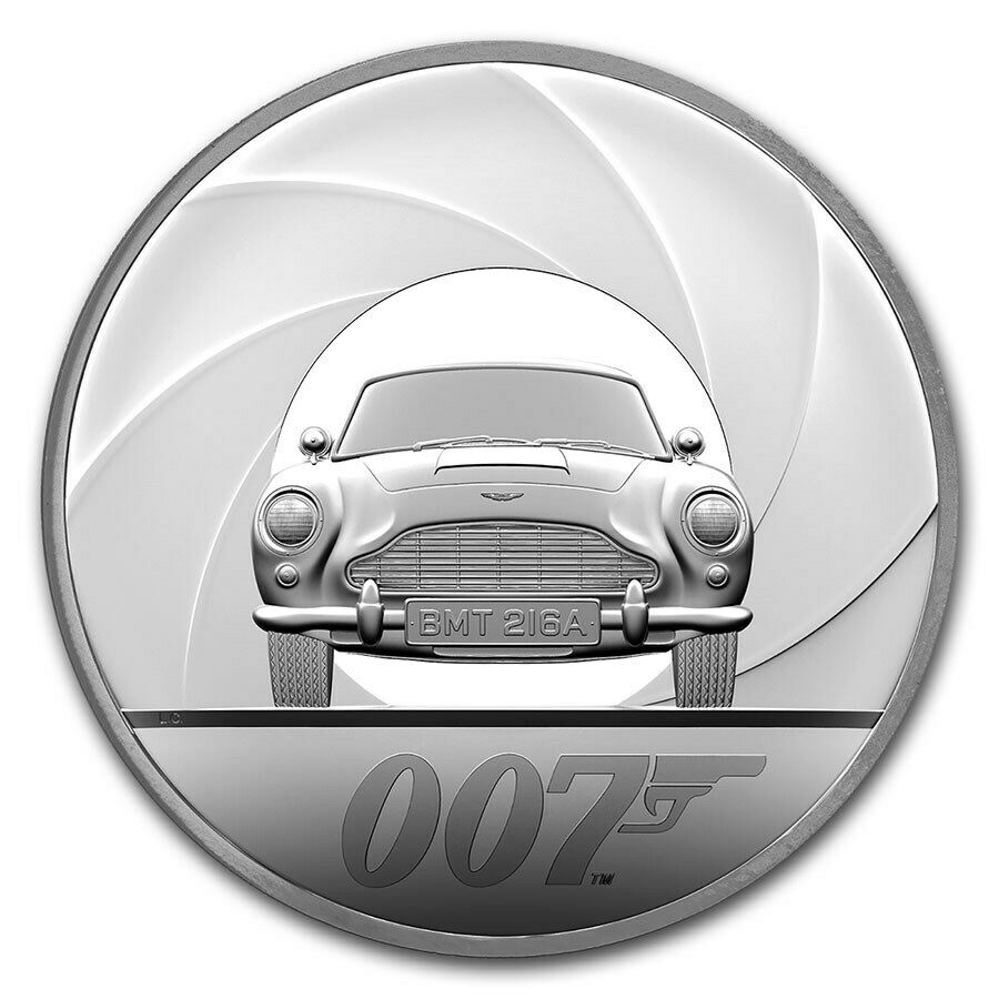 2020 Great Britain 1 kilo Silver James Bond 007 Prf (w/Box & COA)