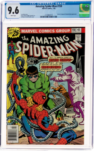 White Pages! Amazing Spider-Man #158 CGC 9.6 - Hammerhead & Doctor Octopus