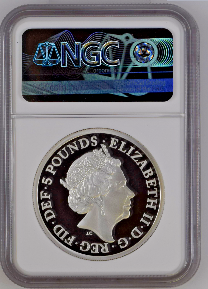 2022 GB Royal Tudor Beasts Panther 2 oz Silver Proof NGC PF70 UC First Release