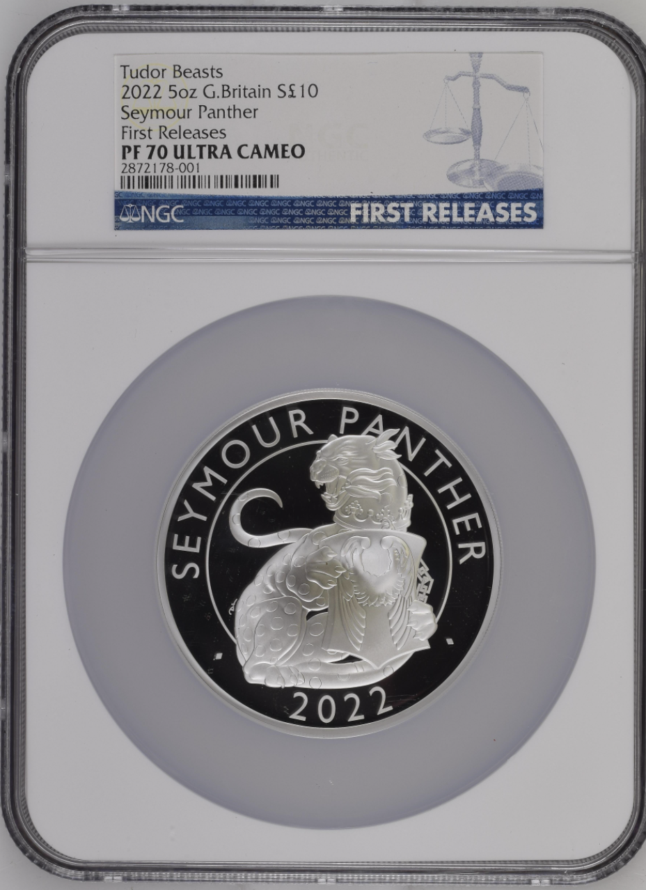 2022 5oz G.Britain Seymour Panther First Releases Tudor Beasts S10PND