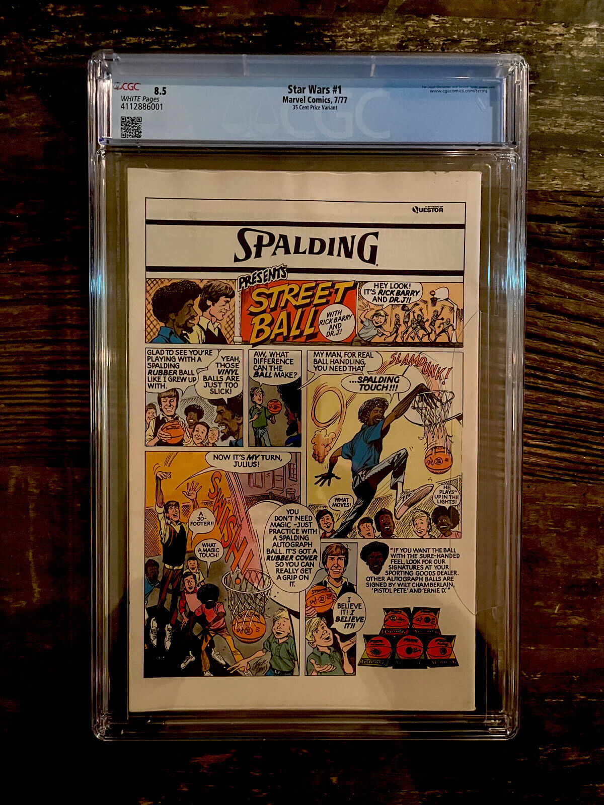 Rare 35 Cent Variant !!! Star Wars #1 CGC 8.5 White Pages