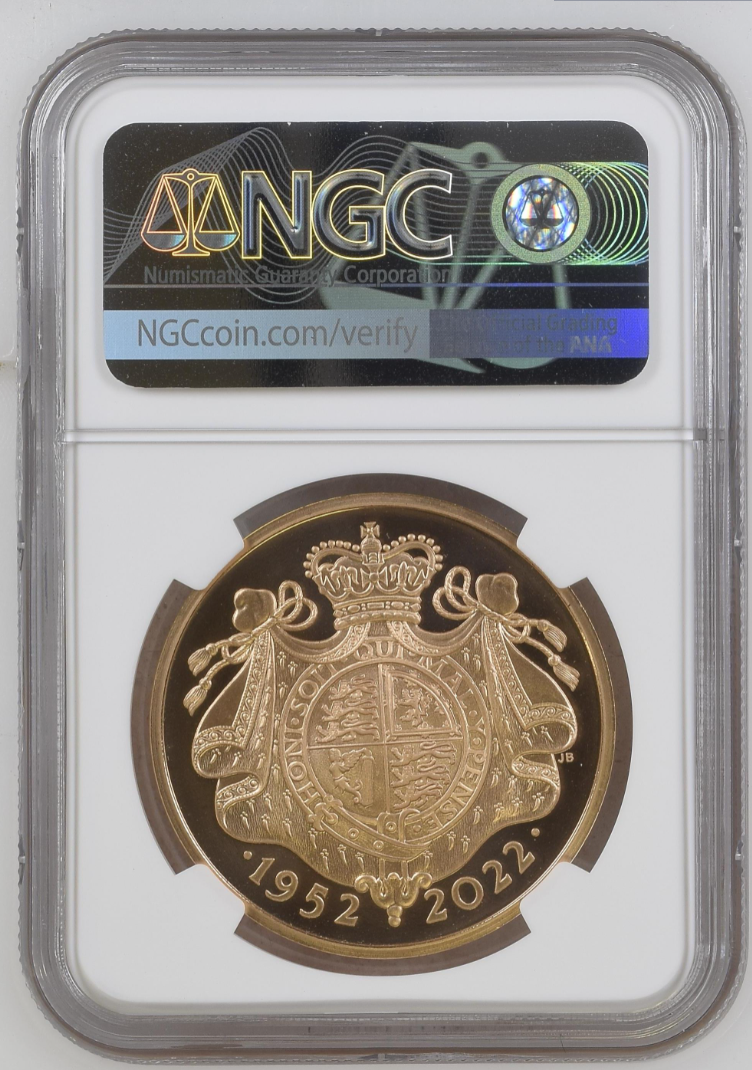 The Platinum Jubilee Queen 2022 UK 2oz Gold Proof NGC PF70 UC First Release
