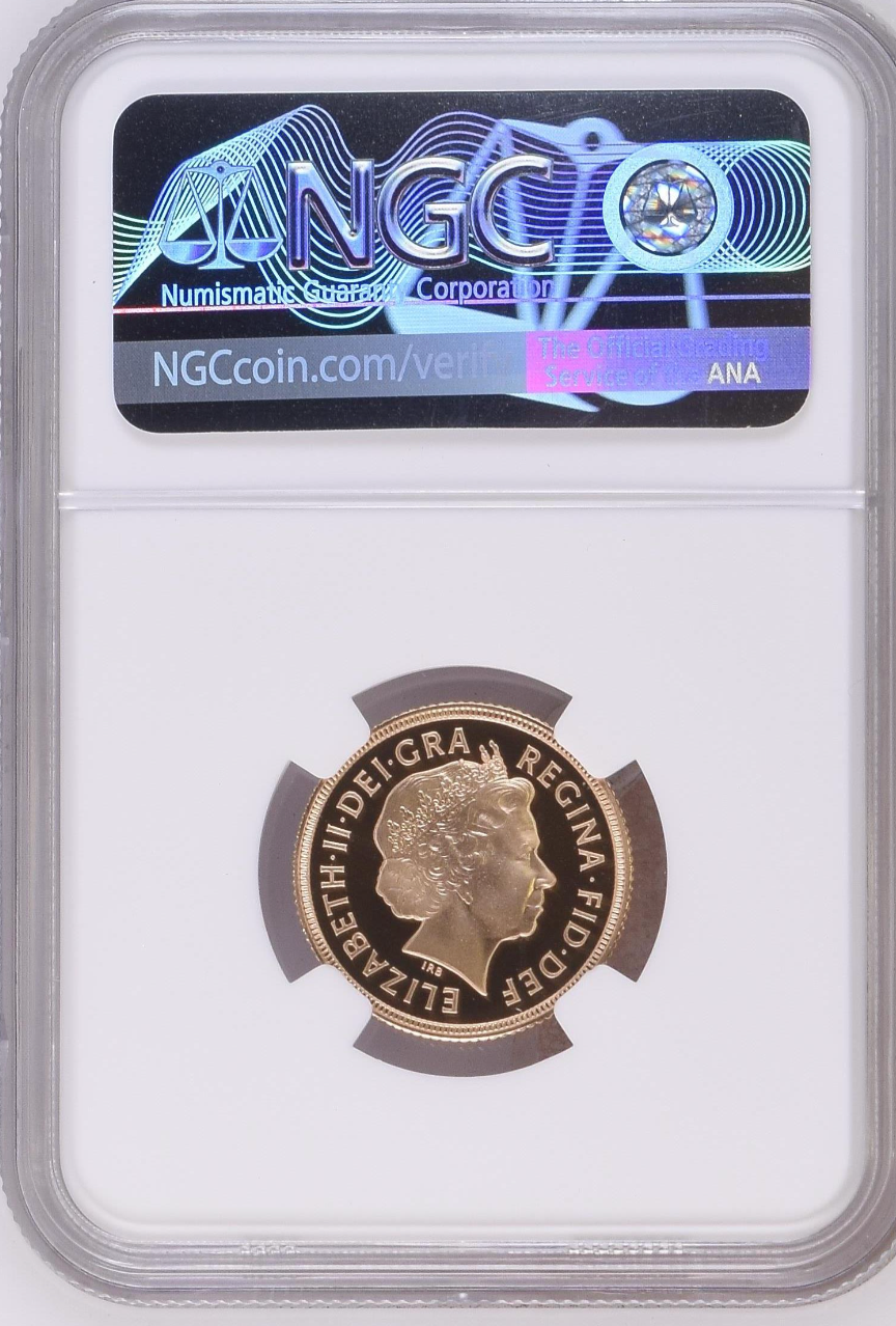 2002 Gold Sovereign Golden Jubilee Proof NGC PF 70 ULTRA CAMEO