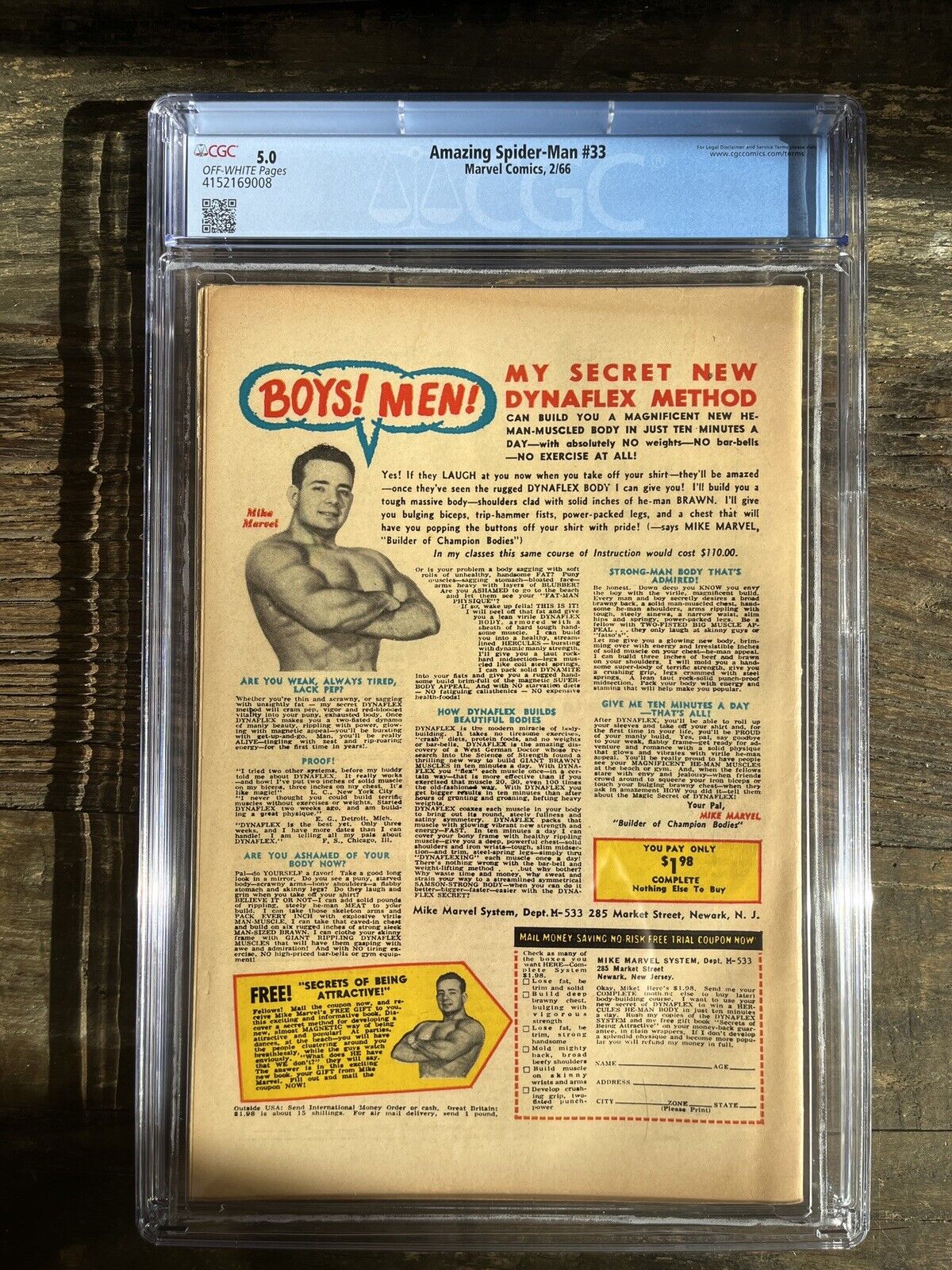 Amazing Spider-Man #33 CGC 5.0 - Dr. Curt Connors Appearance