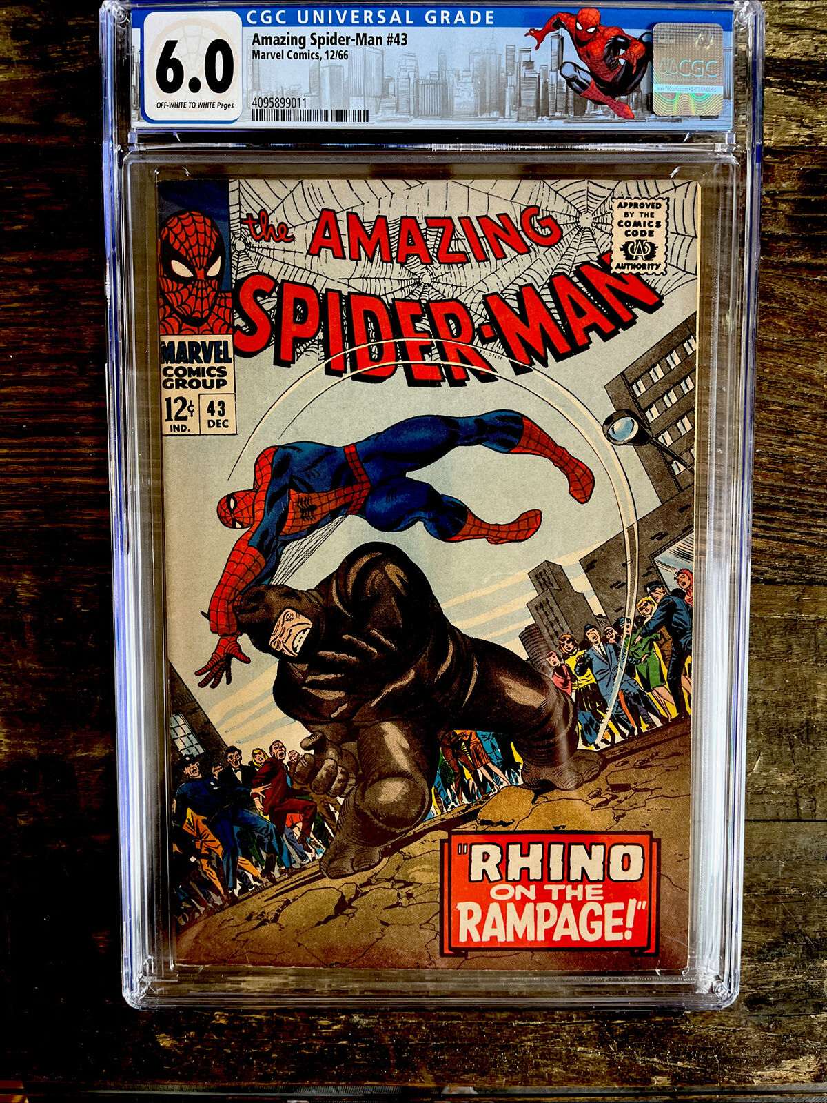 Retired Label - Amazing Spider-Man #43 CGC 6.0 - Origin of Rhino