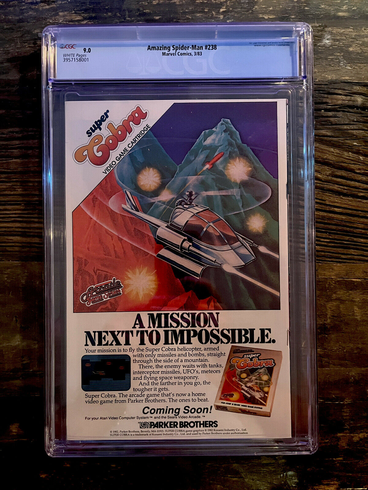 Newsstand! Amazing Spider-Man #238 CGC 9.0 White Pages w/ Tattooz