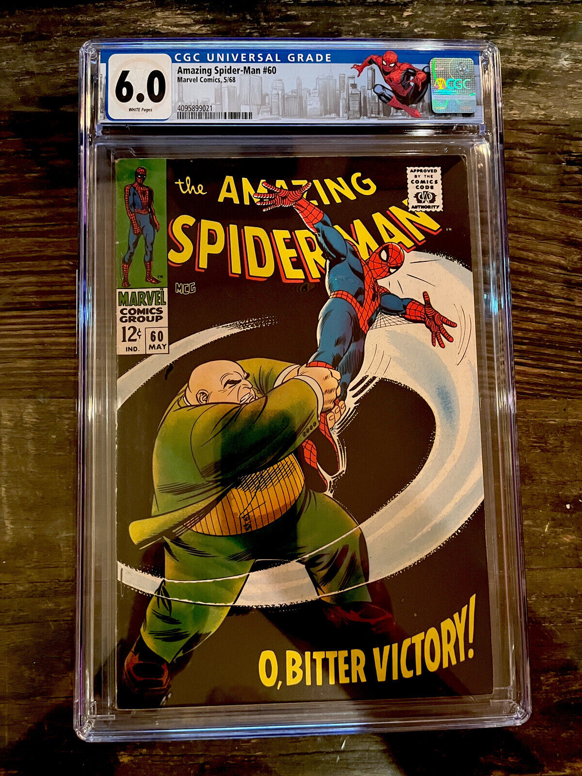 Rare White Pages! Amazing Spider-Man #60 CGC 9.0 - Kingpin