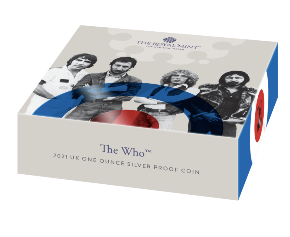 The Who 2021 UK One Ounce Silver Proof Coin